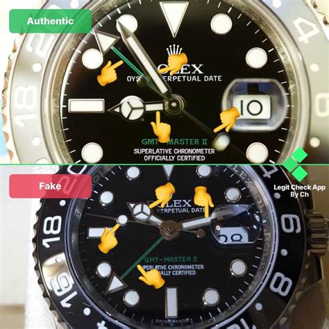 spot a fake rolex gmt ii gold stainless|how to check for Rolex.